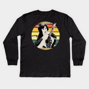 Loretta Lynn//Retro Vintage Kids Long Sleeve T-Shirt